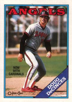 1988 O-Pee-Chee Baseball Cards 141     Doug DeCinces#{Now with Cardinals